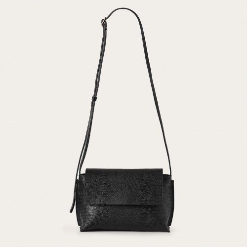Ashley Bag S, black lizard | Balagan Studio