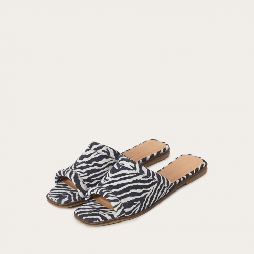 Karit klapki, zebra welur | Balagan Studio