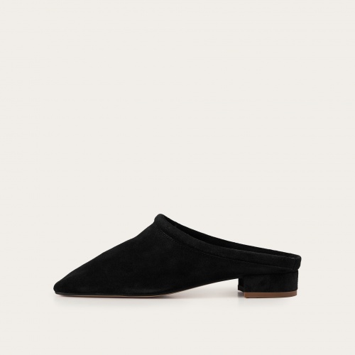 Clementine slides, black velvet | Balagan Studio