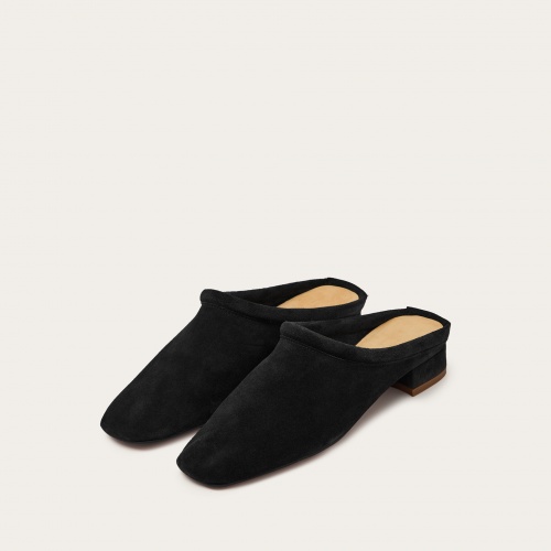 Clementine slides, black velvet | Balagan Studio