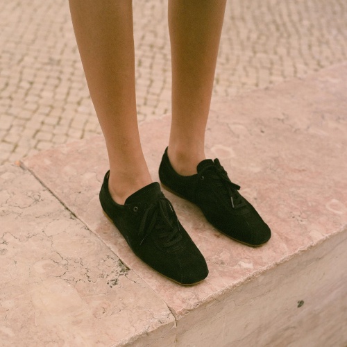 Bowling Flats, black velvet | Balagan Studio