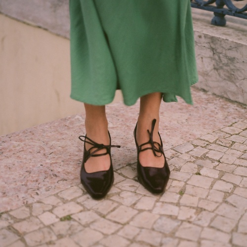 Din Heels, glossy black | Balagan Studio