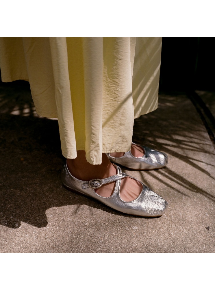 Doris baleriny, srebrny | Balagan Studio