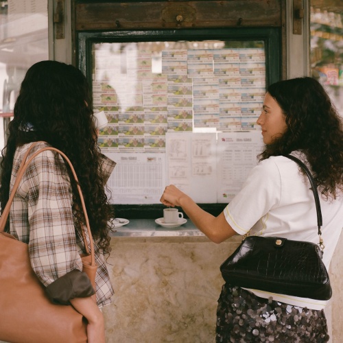 Rofe Vintage torebka M, brązowy wzór krokodyla | Balagan Studio