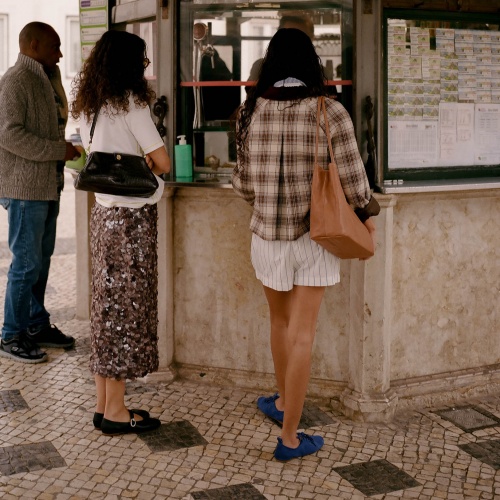 Rofe Vintage torebka M, brązowy wzór krokodyla | Balagan Studio