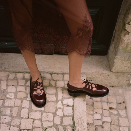 Ruby Flats, glossy bordo | Balagan Studio