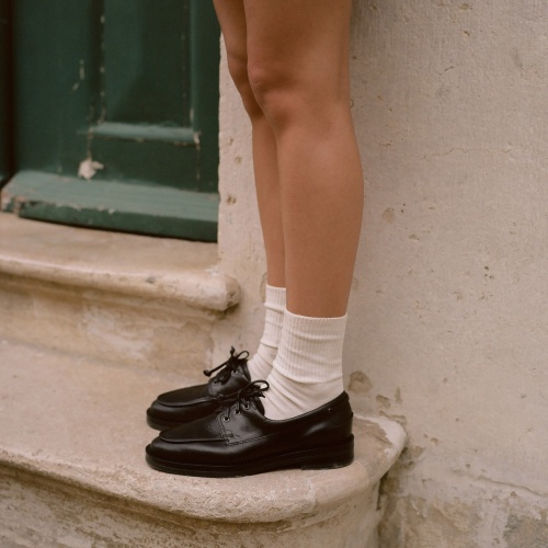 Yacht półbuty, czarny rustykalny | Balagan Studio