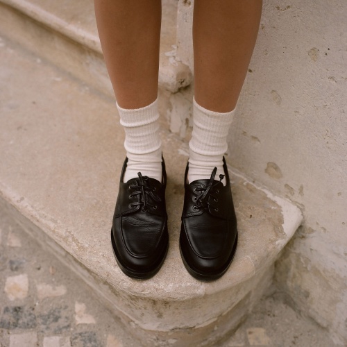 Yacht półbuty, czarny rustykalny | Balagan Studio