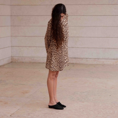 Clementine klapki, czarny welur | Balagan Studio