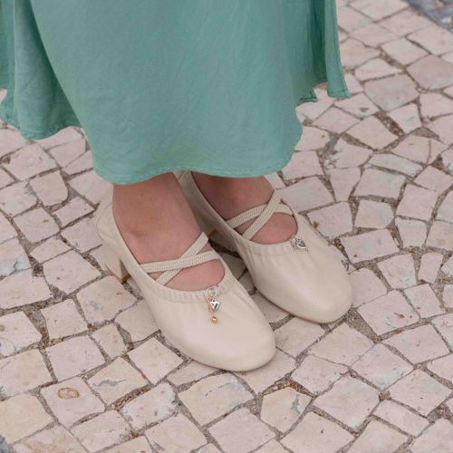 Charms Heels, beige | Balagan Studio