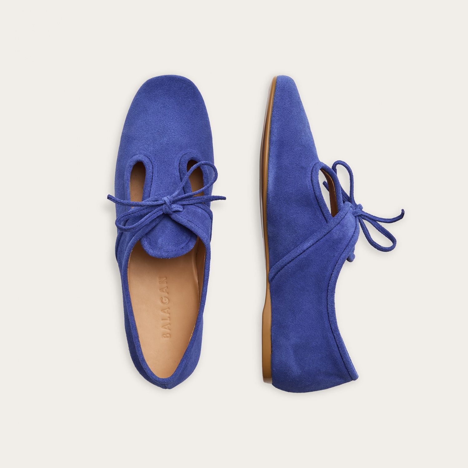 Parpar Flats, blue velvet | Balagan Studio