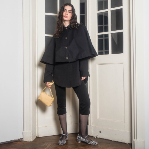 Dora czółenka na niskim obcasie, zebra welur | Balagan Studio