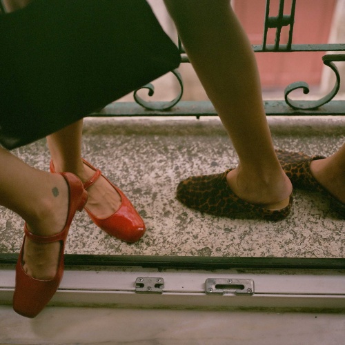 Dora Low Heels, glossy red | Balagan Studio