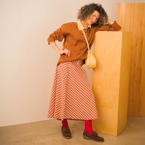 Tefer półbuty, cętki welur | Balagan Studio