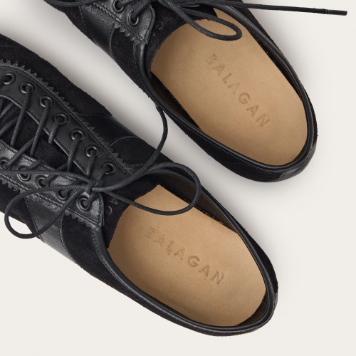 Milano sneakersy, czarny welur | Balagan Studio