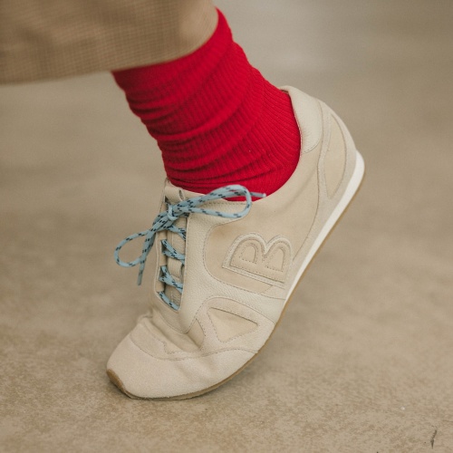 B No.1 sneakersy, jasny nubuk | Balagan Studio