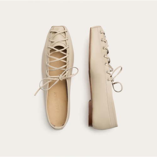 Cleo baleriny, beżowy | Balagan Studio