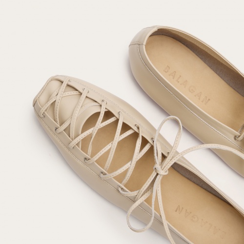 Cleo baleriny, beżowy | Balagan Studio