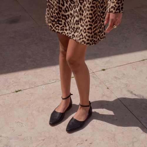 Bijoux Ballerina, black lizard | Balagan Studio