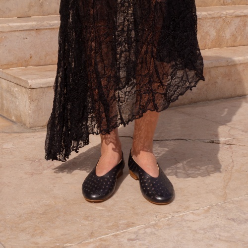 Opera Ballerina, black openwork pattern| Balagan Studio