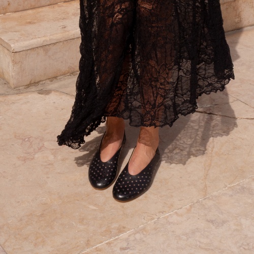 Opera Ballerina, black openwork pattern| Balagan Studio