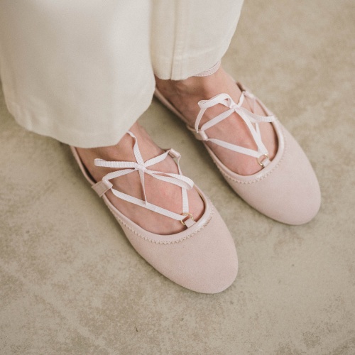 Princessa Ballerina, light pink velvet| Balagan Studio