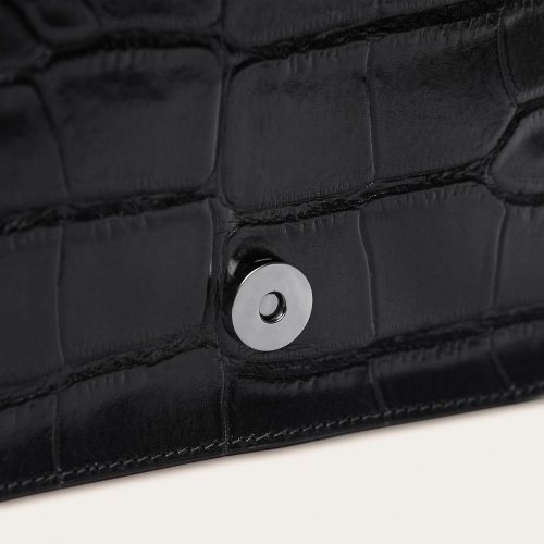 Pitzi Bag S, black croco | Balagan Studio