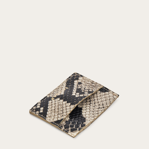 Card Holder, off white python pattern | Balagan Studio