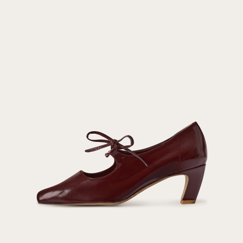 Din Heels, glossy bordo | Balagan Studio