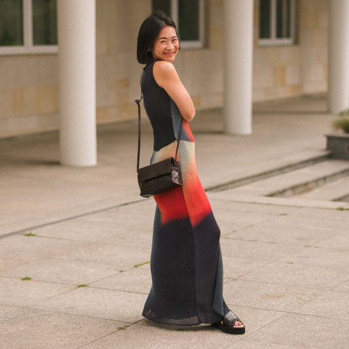 Ashley Bag S, brown croco | Balagan Studio
