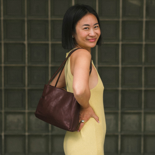 Eva torebka M, ciemny brąz | Balagan Studio