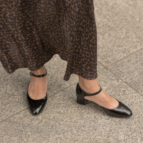 Forte czółenka, czarny połysk | Balagan Studio