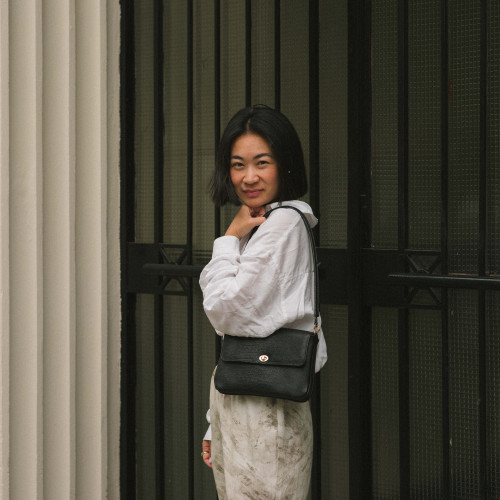 Hali Bag S, black lizard | Balagan Studio
