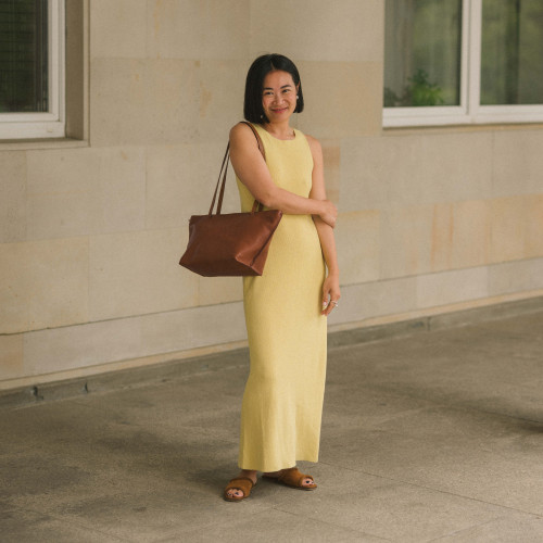 Karit slides, caramel velvet | Balagan Studio