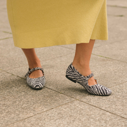 Pass baleriny, zebra welur | Balagan Studio