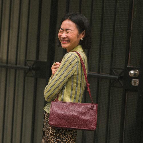 Suzanne Bag M, claret | Balagan Studio