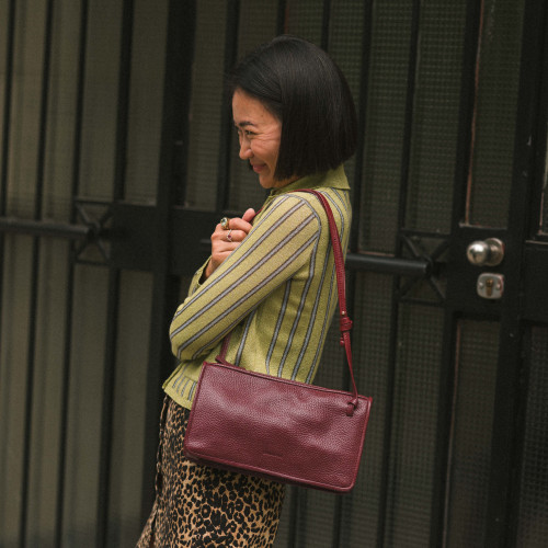 Suzanne Bag M, claret | Balagan Studio