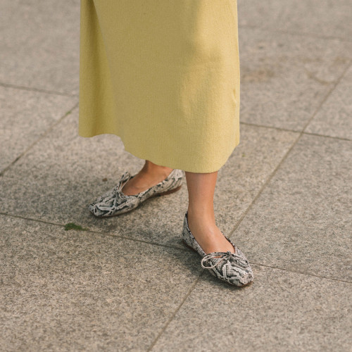 Prima Ballerina, off white python pattern| Balagan Studio