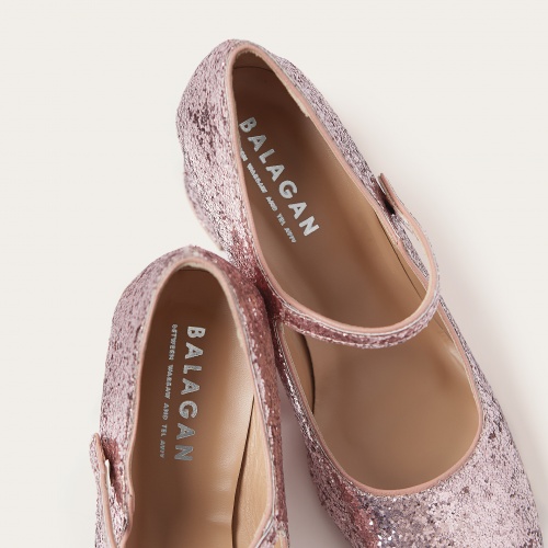 Dora High Heels, pink glitter | Balagan Studio