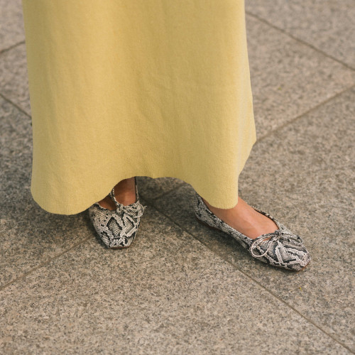 Prima baleriny, złamana biel wzór pytona | Balagan Studio