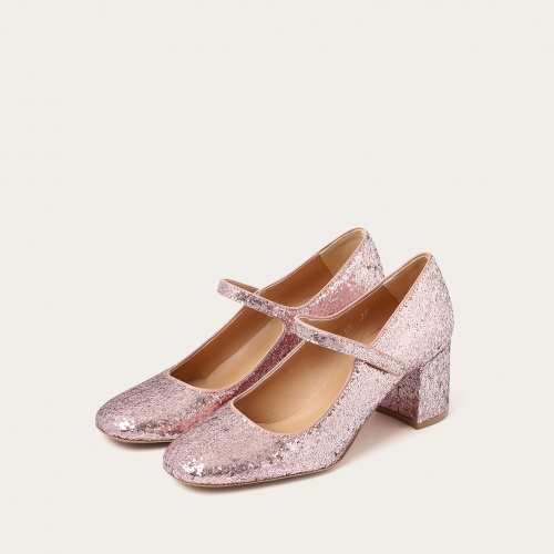Dora High Heels, pink glitter | Balagan Studio