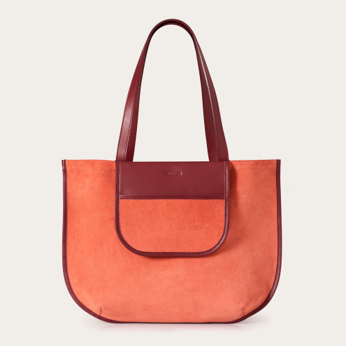 Picnic Tote Bag XL, peach velvet| Balagan Studio