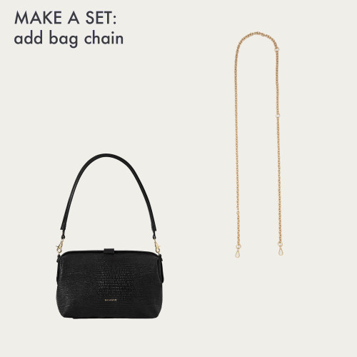 Rofe Bag L, black lizard | Balagan Studio