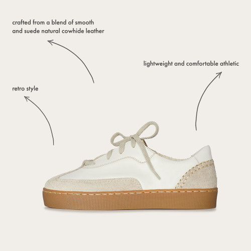 Aluf sneakers, ivory| Balagan Studio