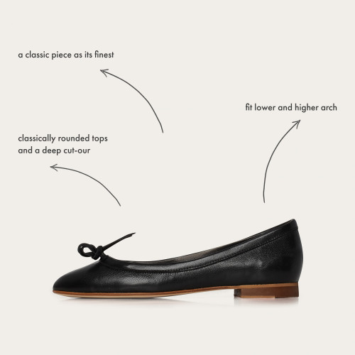 Amuka baleriny, czarny OUTLET| Balagan Studio