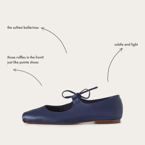 Batsheva Ballerina, navy | Balagan Studio