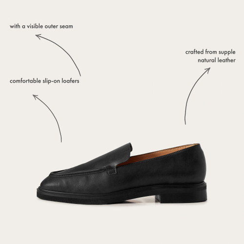 Camila Flats, black | Balagan Studio
