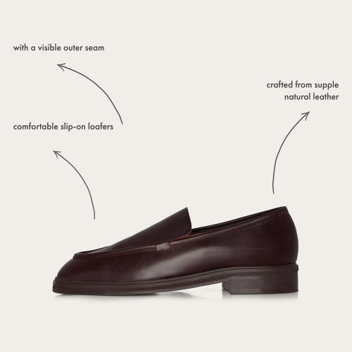 Camila Flats, mahogany | Balagan Studio