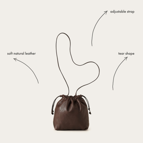 Dima Bag M, deep brown | Balagan Studio