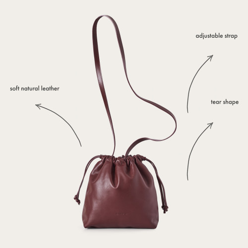 Dima Bag M, claret | Balagan Studio